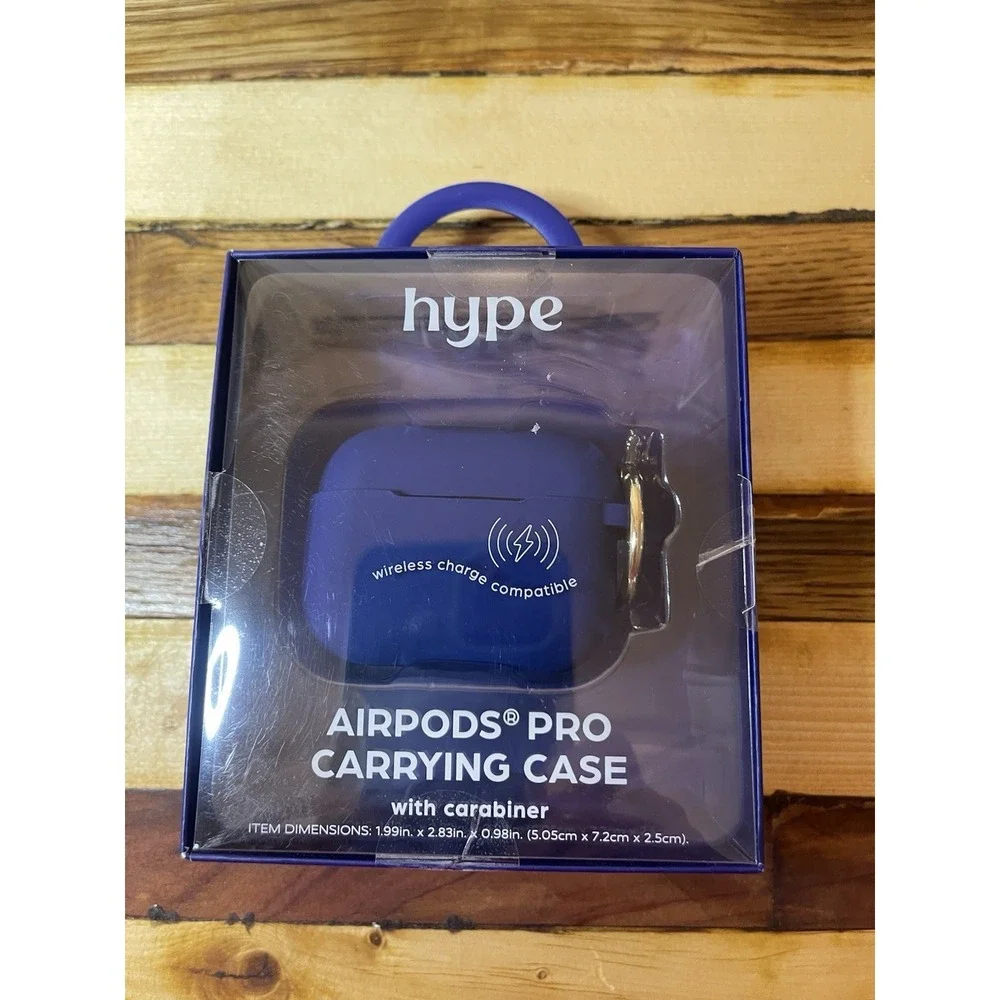 Hype Silicone Case For Airpods Pro Vibrant Blue Wireless Charging New In Box